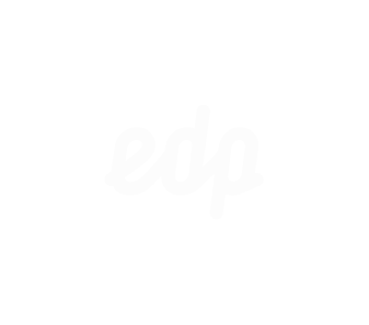 Logo EDP branca em fundo transparente