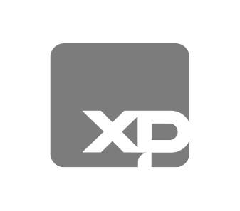 Logo XP Cinza com fundo transparente